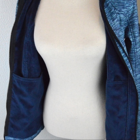 Free Country Faux Fur Lined Softshell Jacket, Blue Space Dye Print, Small - Picture 5 of 16
